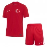 Günstige Fußballtrikots Türkei Kinder Auswärtstrikot EURO 2024 Kurzarm